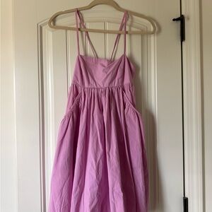 Women’s Urban Outfitters Pink Strappy Cotton Day Dress